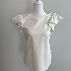 Ann Taylor top new with tags cream color